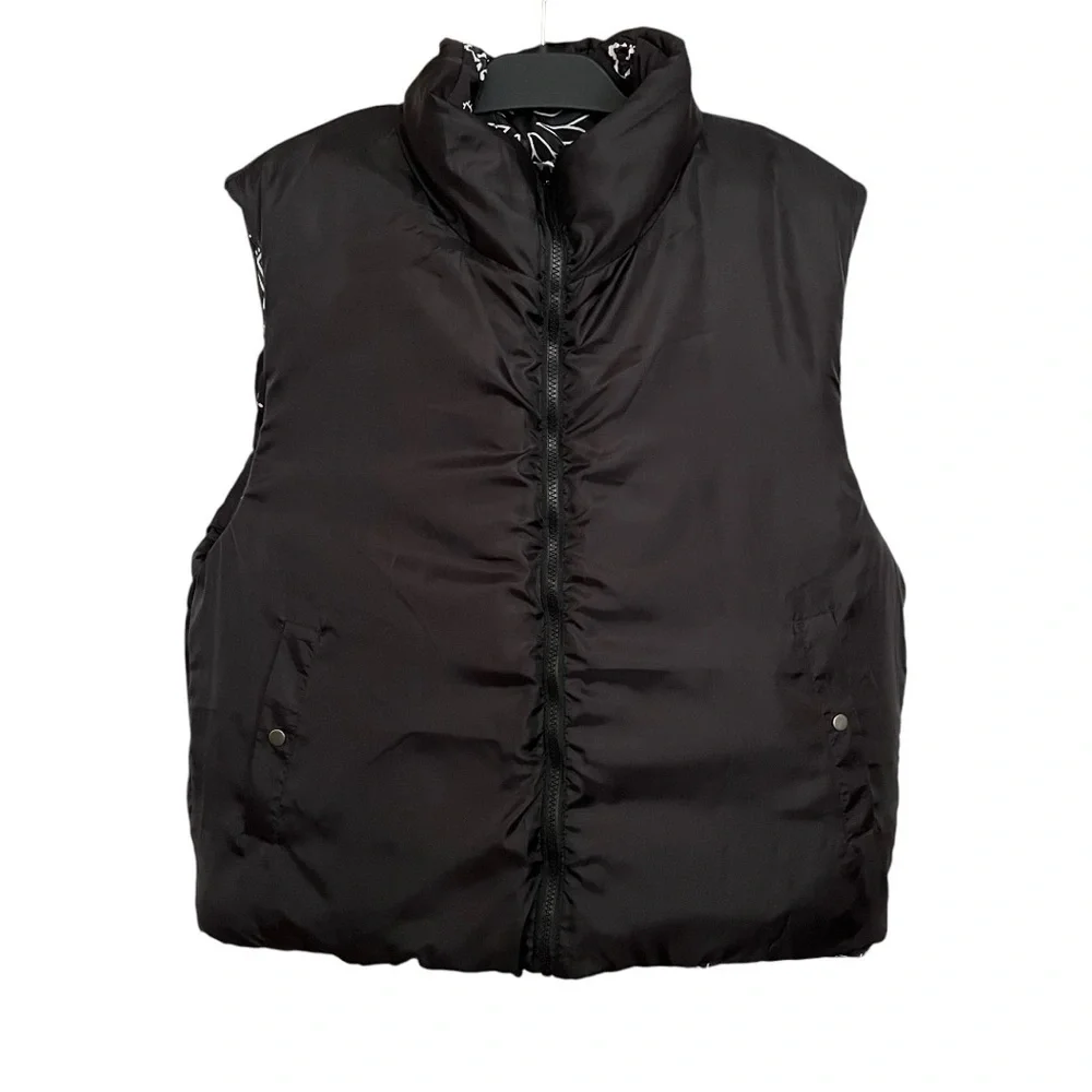 Kapital Bandana Paisley Print Reversible Nylon Keel Weaving Puffer Vest Size 1 - Picture 7 of 14